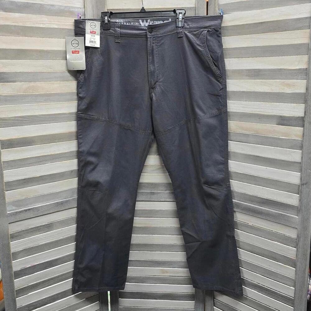 Anthracite ATG All Terrain Gear Canvas Slim Straight Fit | Wrangler | 40X30
